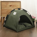 Cozy Cat Tent Bed with Warm Accessories for Feline Comfort