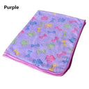 Cozy Coral Fleece Pet Blanket Soft Washable Bed Mat 20x20cm