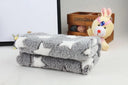 Cozy Coral Fleece Pet Blanket Soft Washable Bed Mat 20x20cm