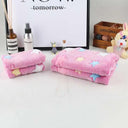 Cozy Coral Fleece Pet Blanket Soft Washable Bed Mat 20x20cm