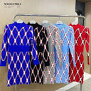 Cozy Knitted Turtleneck Dress Stylish Autumn Essential Wear