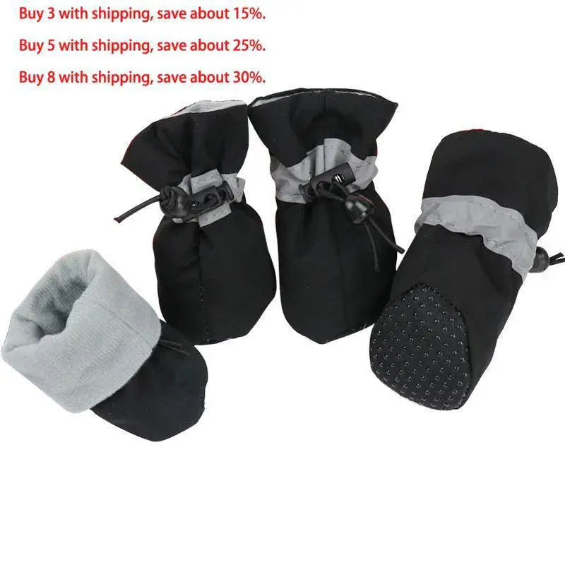 Cozy Waterproof Pet Booties for Small Dogs and Cats