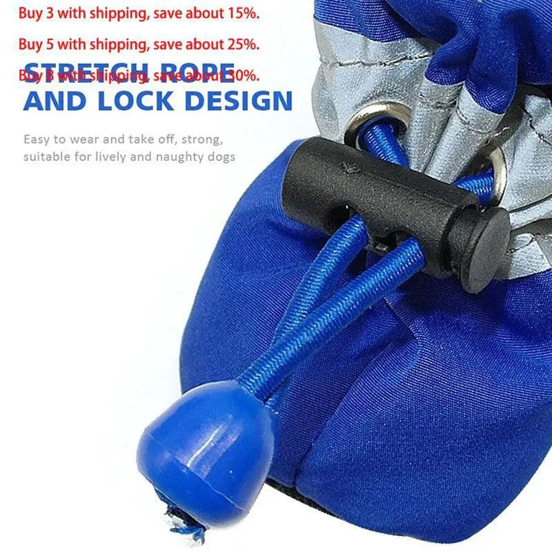 Cozy Waterproof Pet Booties for Small Dogs and Cats