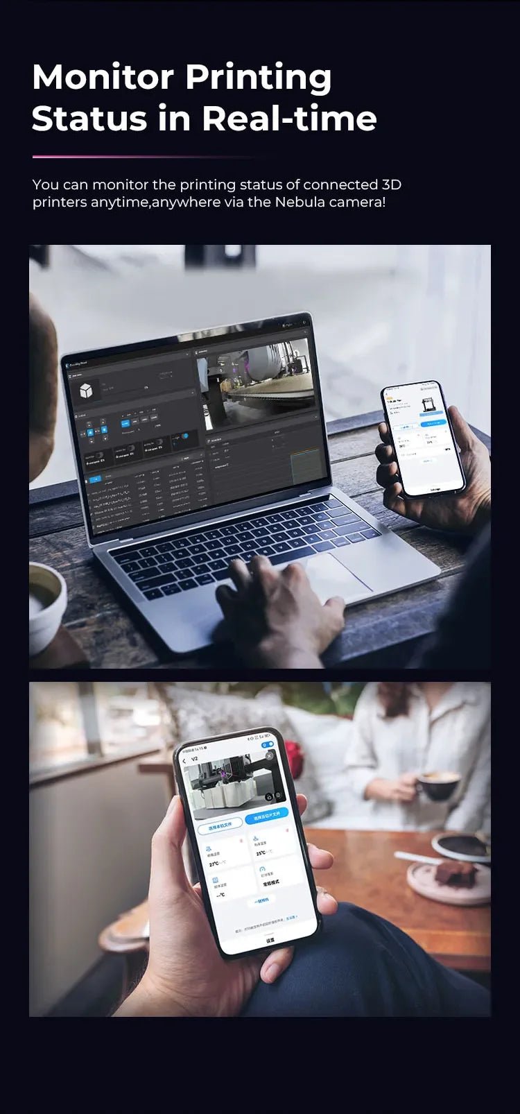 Creality Nebula Camera: HD USB Monitoring with Night Vision & Time - Lapse