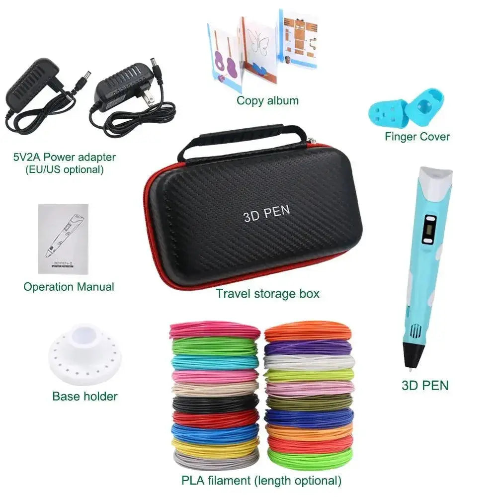 Creative 3D Printing Pen Kit With Quality PLA Filament