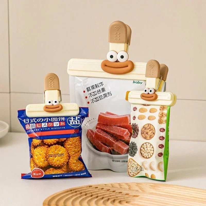 Creative Face Plastic Bag Sealing Clip For Food Storage And Snack Bags Pro Grade