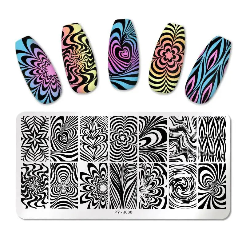 Creative Geometry Nail Stamping Plates For Stunning Art