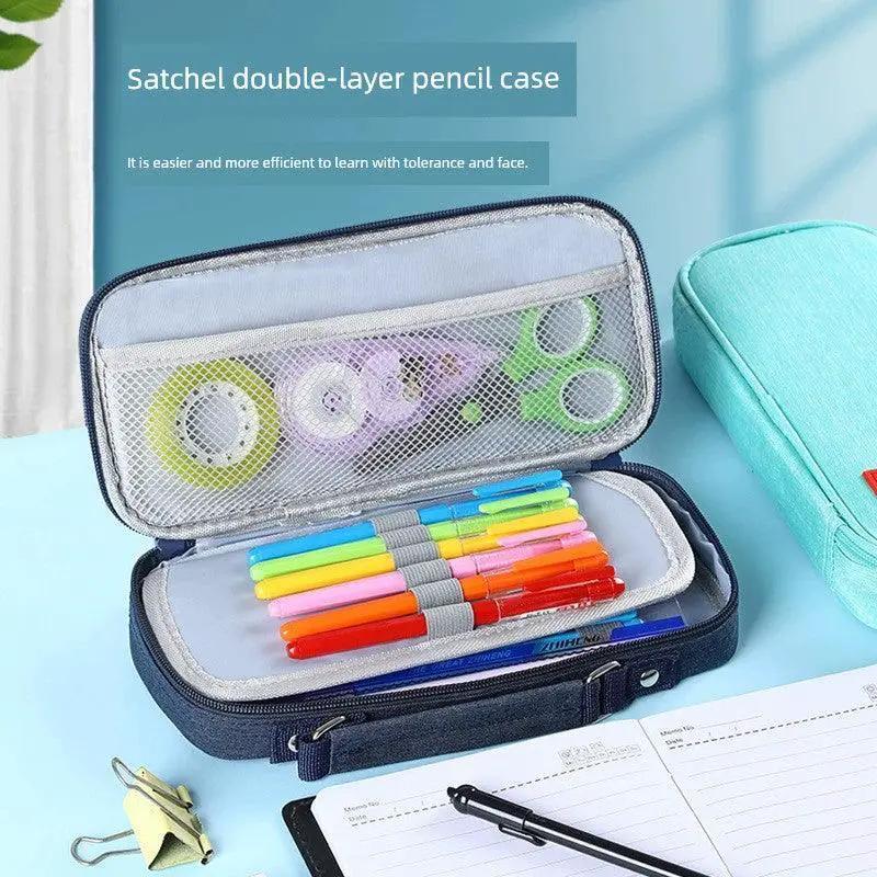 Large Capacity Stationery Bag Multifunctional Pencil Case