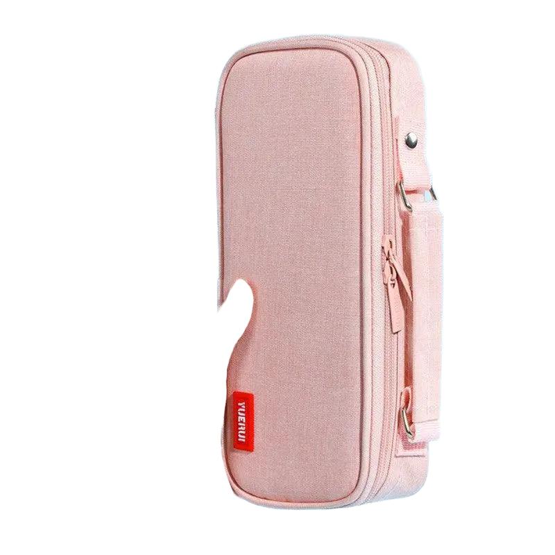 Large Capacity Pencil Case for School — Black canvas pencil case]