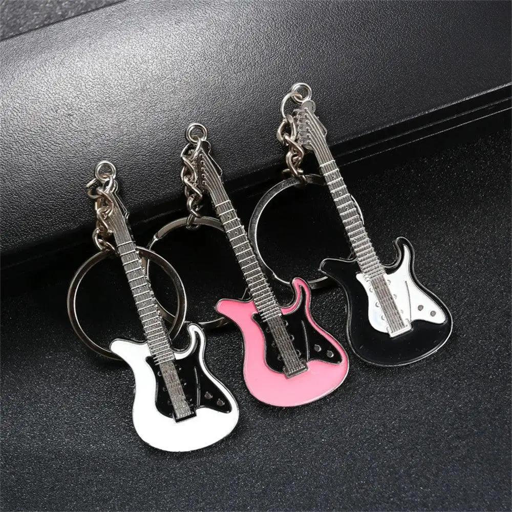 Creative Mini Musical Instruments Guitar Keychain Gift