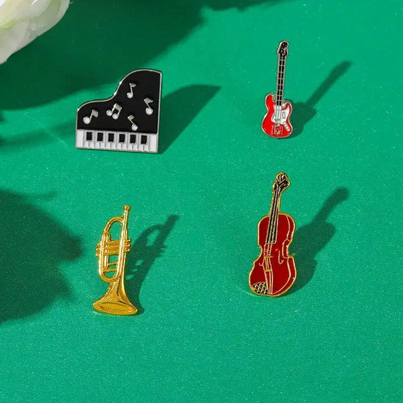 Creative Music Symbol Enamel Pins Brooches Zinc Alloy Gift