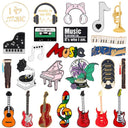 Creative Music Symbol Enamel Pins Jewelry Gift Brooches