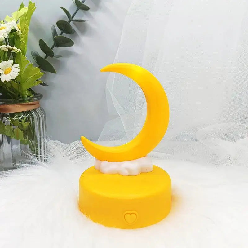 Creative Romantic Crescent Moon Night Light Led Table Lamp