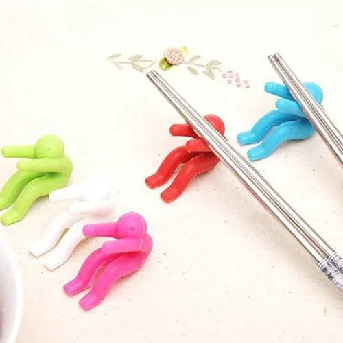 Silicone Pot Lid Insert And Chopsticks Holder Set 2Pcs