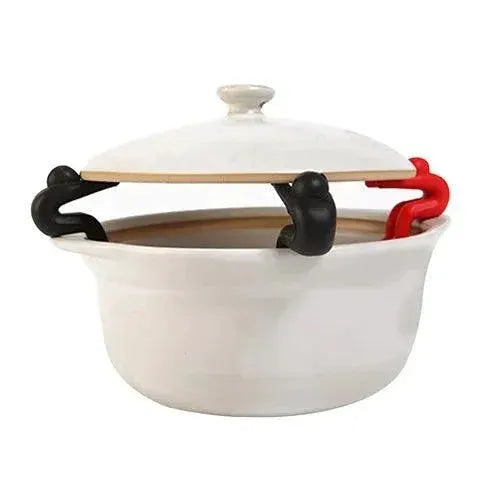 Silicone Pot Lid Insert And Chopsticks Holder Set 2Pcs