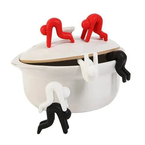 Silicone Pot Lid Insert And Chopsticks Holder Set 2Pcs