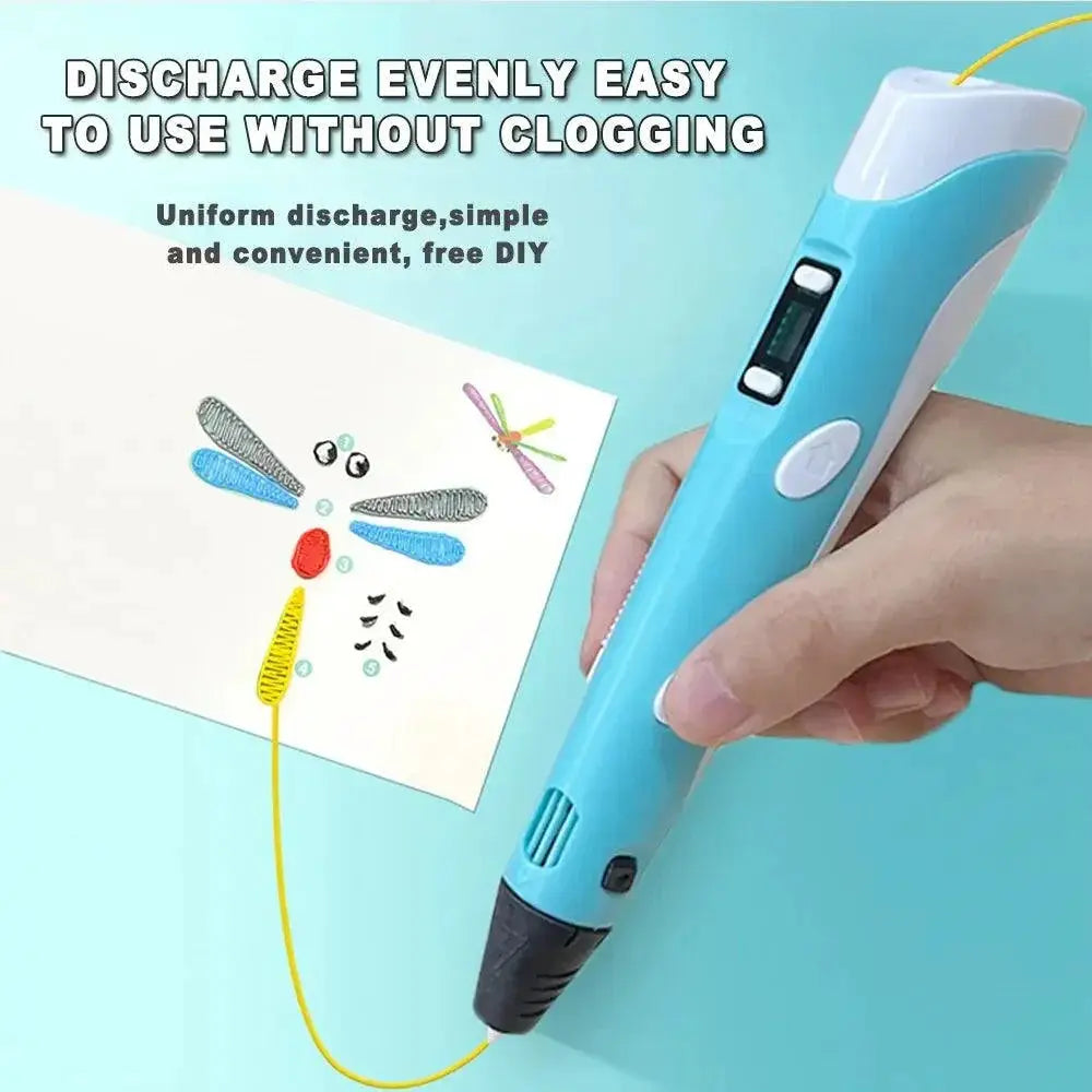 Creative USB Rechargeable 3D Art Pen For Kids Graffiti