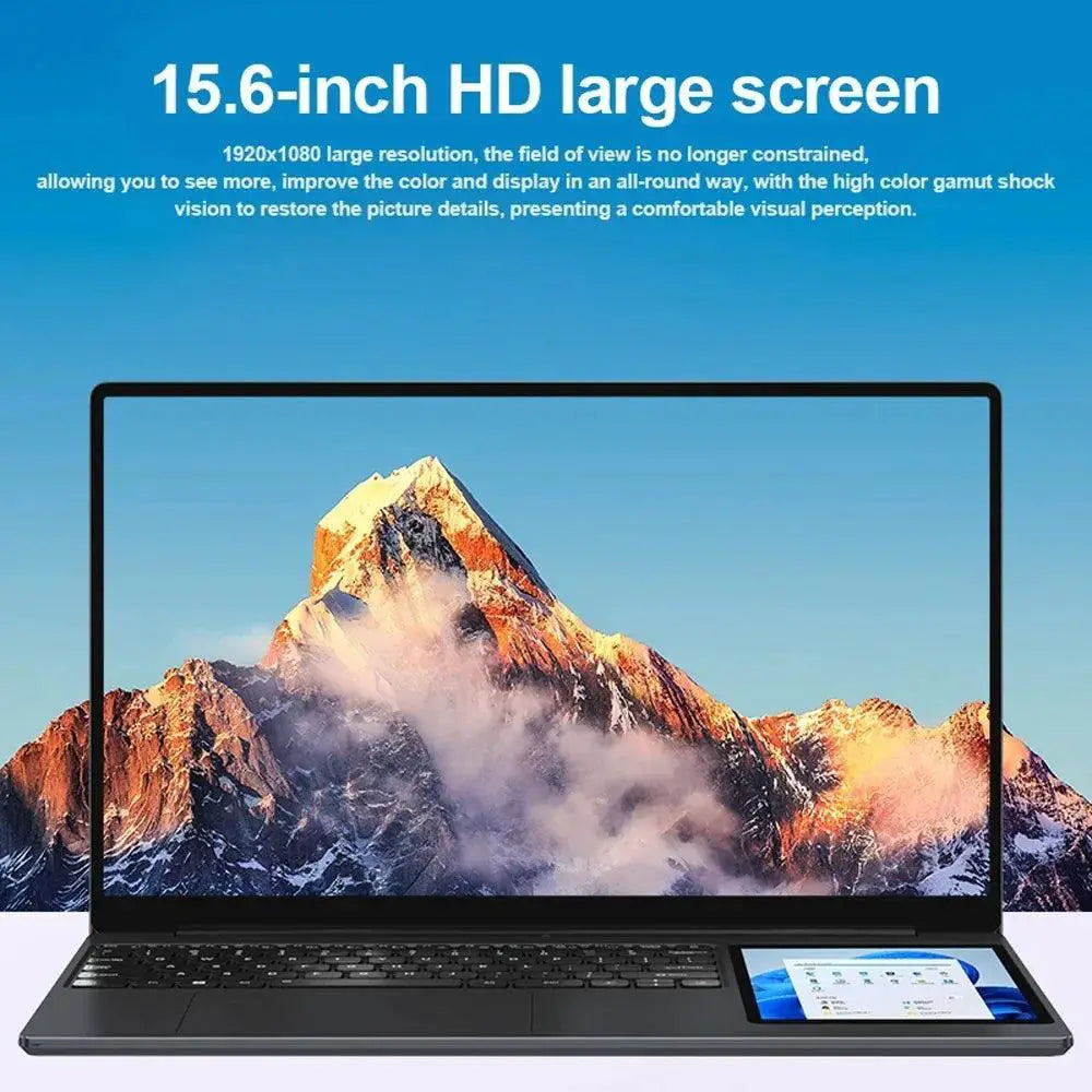 Crelander X15 Dual Screen Laptop 15 Inch IPS Touch Screen