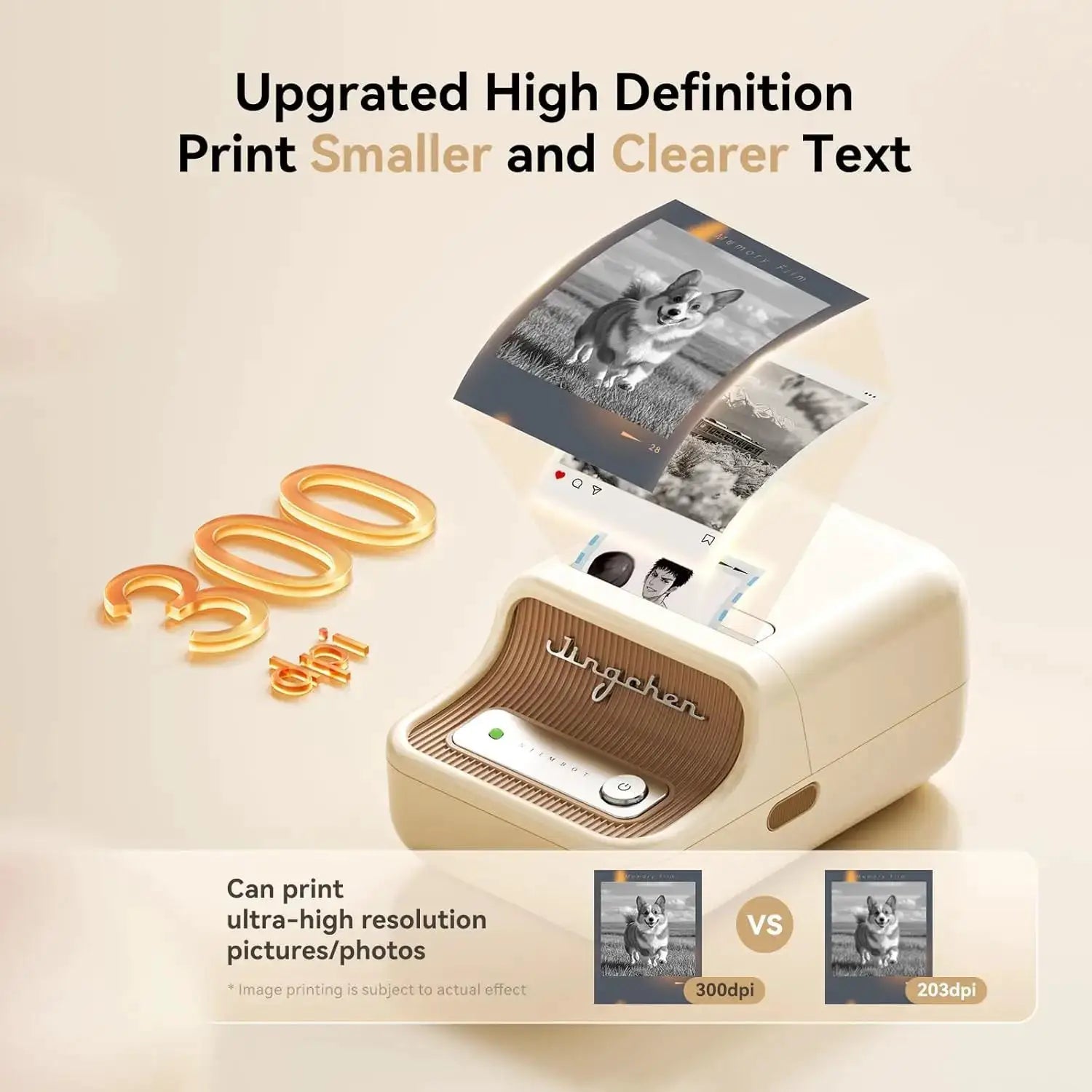 Crisp 300 DPI Label Printer for Bakery