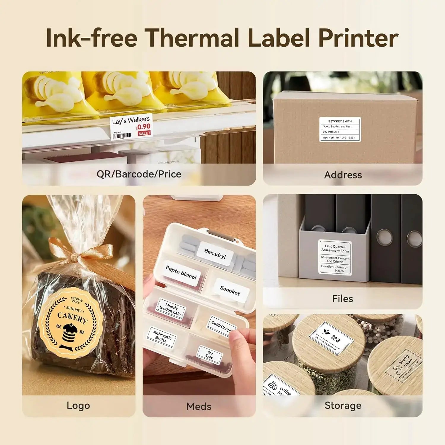 Crisp 300 DPI Label Printer for Bakery