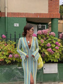 Sun-Kissed Crochet Maxi Dress for Women