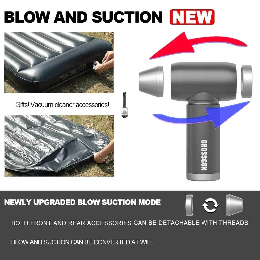 Crossgun Mini Turbo Air Blower Portable Powerful Efficiency