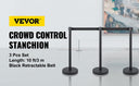VEVOR 4-6Pcs Queue Security Posts Crowd Control Stanchion Barriers
