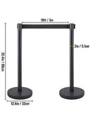 VEVOR 4-6Pcs Queue Security Posts Crowd Control Stanchion Barriers