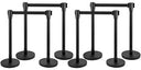 VEVOR 4-6Pcs Queue Security Posts Crowd Control Stanchion Barriers