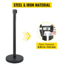 VEVOR 4-6Pcs Queue Security Posts Crowd Control Stanchion Barriers