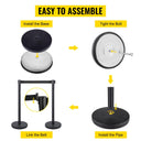 VEVOR 4-6Pcs Queue Security Posts Crowd Control Stanchion Barriers