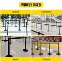 VEVOR 4-6Pcs Queue Security Posts Crowd Control Stanchion Barriers