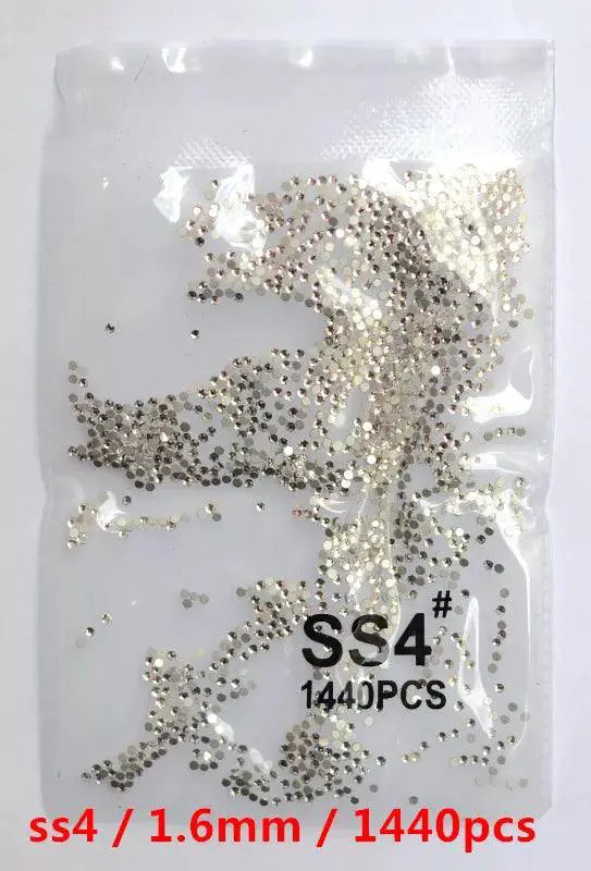 Crystal AB Gold Nail Art Rhinestones Sparkle — product view 13