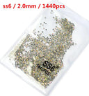 Crystal AB Gold 3D Nail Art Rhinestones High Quality Sparkle