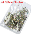 Crystal AB Gold 3D Nail Art Rhinestones High Quality Sparkle