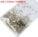 Crystal AB Gold 3D Nail Art Rhinestones High Quality Sparkle
