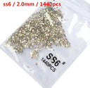 Crystal AB Gold 3D Nail Art Rhinestones High Quality Sparkle