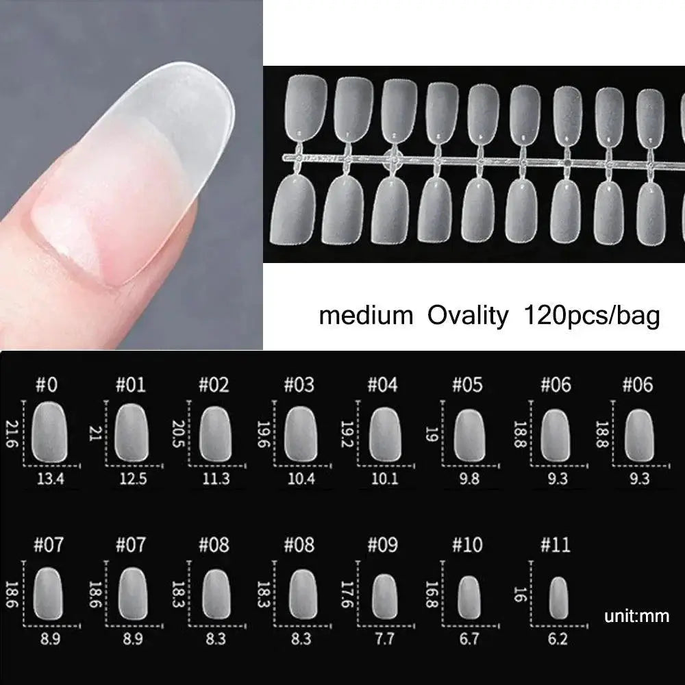 Glam Press-On Nails for Quick Manicures — 926-120pcs-bag