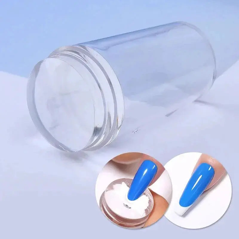 Crystal Clear Jelly Silicone Nail Stamper Kit for Stamping