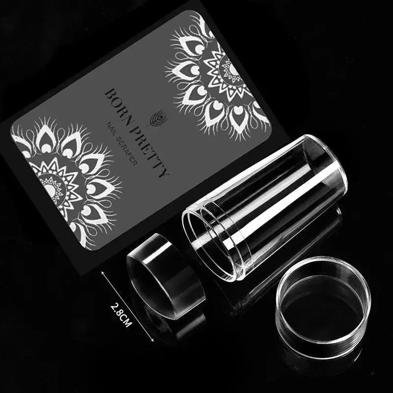 Crystal Clear Jelly Silicone Nail Stamper Kit for Stamping