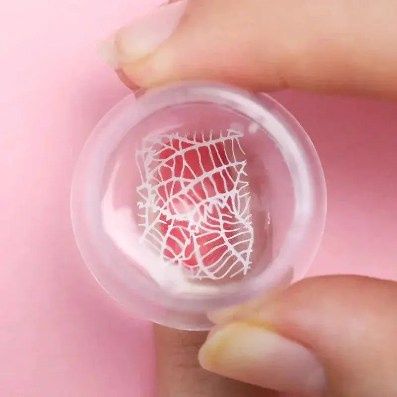 Crystal Clear Jelly Silicone Nail Stamper Kit for Stamping