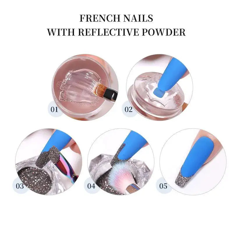 Crystal Clear Jelly Silicone Nail Stamper Kit for Stamping