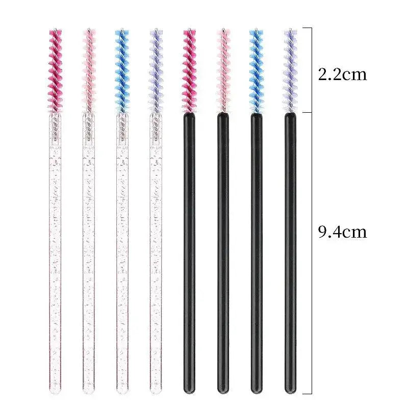 Crystal Diamond Makeup Brush Set 50 Piece Disposable Brushes