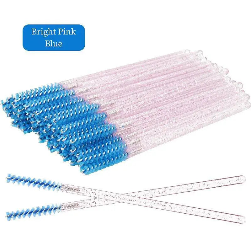 Crystal Diamond Makeup Brush Set 50 Piece Disposable Brushes