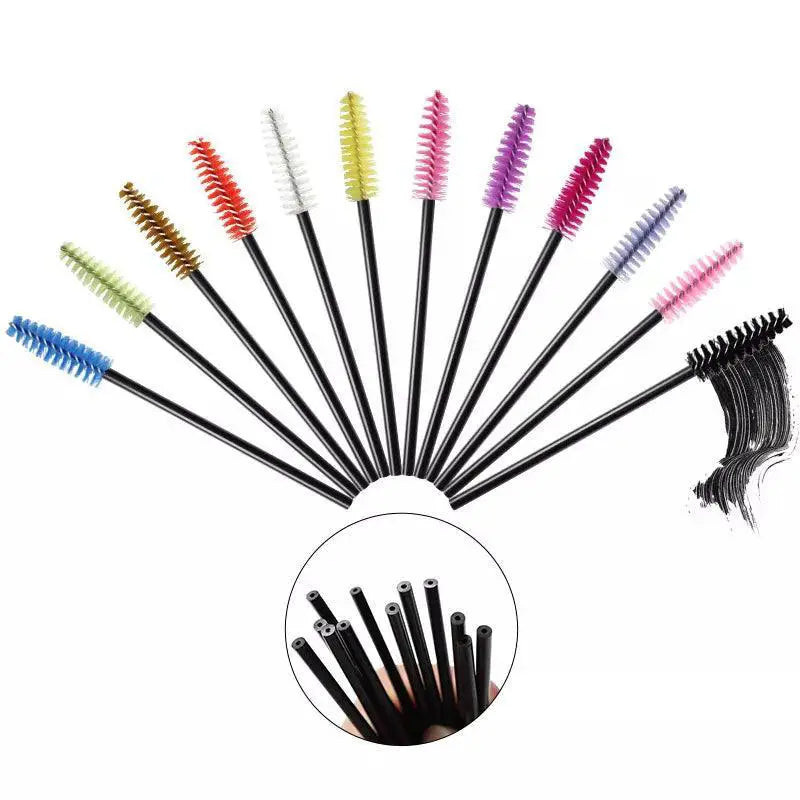 Crystal Eyelash Brush Set 50 Disposable Mascara Wands