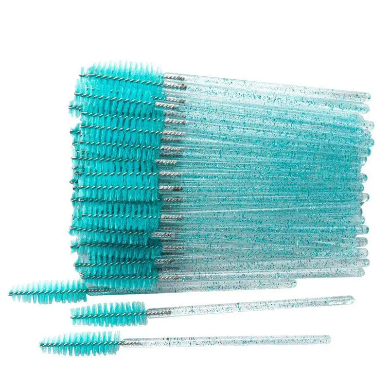 Crystal Eyelash Brush Set 50 Disposable Mascara Wands