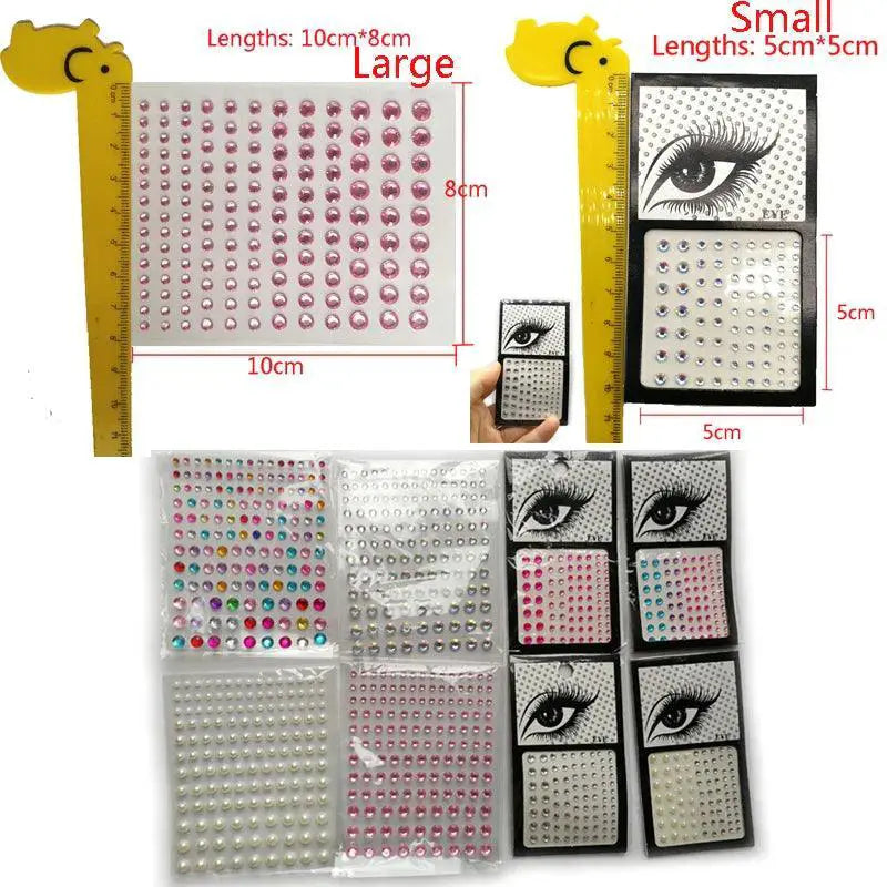 Crystal Gem Festival Makeup Kit For Eyes Face And Nails
