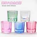 Crystal Glass Nail Cup Set for Clean Art