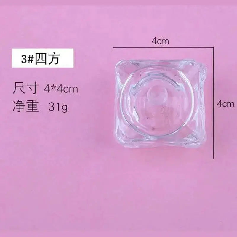 Crystal Glass Nail Cup Set for Stylish Nail Art Tools