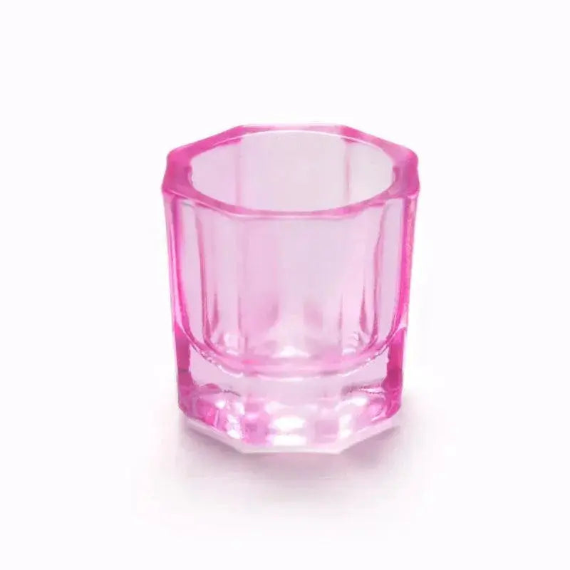 Crystal Glass Nail Cup Set for Stylish Nail Art Tools